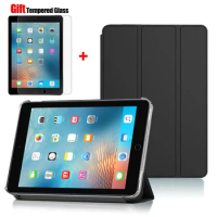 Tablet Stand Protection Flip For iPad 9.7 inch 2017 2018 Cover for ipad 9.7'' 5th Case Tri-fold Back Case for iPad6 6th Film