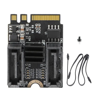 Thẻ mở rộng M2 sang SATA3.0, KEY A + E WIFI, Thẻ chuyển đổi ổ cứng SATA M.2 sang SATA, Không cần cài