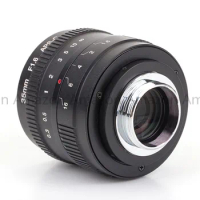 Pixco 35mm F1.6 APS-C Television TV CCTV Lens Suit For 16mm C Mount Camera (Black)