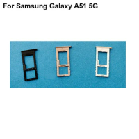 For Samsung Galaxy A51 5G New Tested Sim Card Holder Tray Card Slot A 51 sm-A5160 Sim Card Holder Replacement Parts