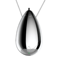 Mini Wearable Air Purifier, Personal Travel Size Air Purifier, Necklace &amp; Portable USB Charging Smoke Purifier Silver