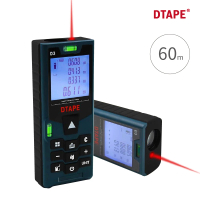 【DTAPE】D3激光半自動三合一測距儀-60M(裝潢測量機器/紅外線測量/建築/鐵路/工程/身高)