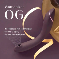 Womanizer OG Vibrator-Clitoral G Spot Sucking Sex Toy with 12 Intensity Curved&amp;Flexible- Stimulator for Women&amp;Couples
