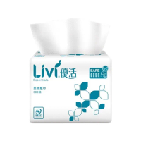 【Livi 優活】單抽式柔拭紙巾300抽x8包