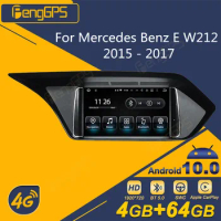For Mercedes Benz E W212 2015 - 2017 Android Car Radio 2 Din Stereo Receiver Autoradio Multimedia DVD Player GPS Navigation Unit