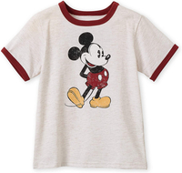 Disney 童裝 T恤 短袖 S/M/L 米奇米妮 短T-Shirt 圓領上衣 D4562C 迪士尼(現貨)▶指定Outlet商品5折起☆現貨