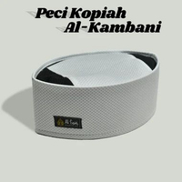 Peci Songkok Al Kambani by Al Husnie Kopiah Sholat Pria Ukuran 5-9 Tinggi 9cm Aneka Warna 7 Putih