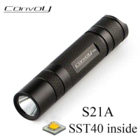 Convoy S21A SST40 Led High Powerful Flashlight 21700 Flash Light Tactical Torch 2300lm Lanterna Camping Work Lamp Police Latarka