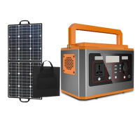 Custom OEM Outdoor 500W 1000w 600w 1000 Watts 1500W 800w Battery Portable Bank Power Station With Solar Panel generators energy