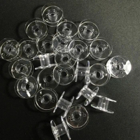 20Pcs Clear Plastic Home Sewing Machine Thread Empty Bobbins For Brother Janome Singer Sewing Machines Needle Accessories