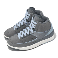 【NIKE 耐吉】休閒鞋 Wmns Air Jordan 2 Retro 酷灰 藍 女鞋 2代(FB8871-041)