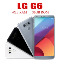 LG G6 Single SIM 4GB RAM 32GB ROM Mobile Original Unlocked Quad Core 13MP 5.7'' Android 7.0 NFC FM Cell Phone QC3 Smartphone Bar