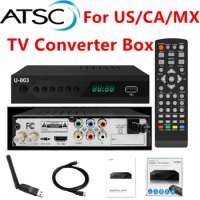 1080P Digital TV Converter Box ATSC TV Tuner with Recording&amp;Playback HDMI Output Set Top Box Digital Channel Free for US CA MX