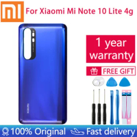 6.47'' For Xiaomi Mi Note 10 Lite Battery Cover Rear Back Door 3D Glass Housing Case Mi Note 10 Lite Battery Housing