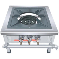 Restaurant Kitchen 201 Stainless Steel Propane Gas Stove 2 Burner Gas Stove Cooker