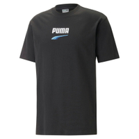 【滿額現折300】PUMA 短T 流行系列 DOWNTOWN 黑 藍LOGO 短袖 T恤 男 53824851