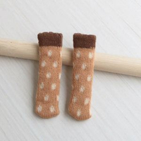 全城熱賣 - 針織門把手保護套冬季單元門入戶門窗戶拉手套防磕碰臥室門把鎖墊淺色圓點8個裝