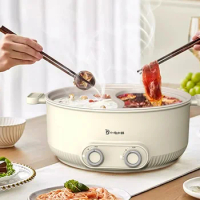 Food Dishes Cooker Hot Pot Divided Electric Double Multifunction Chinese Hot Pot Instant Noodle Soup Fondue Chinoise Cookware