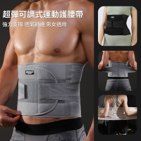 【時尚玩家】專業級雙重加壓可調式護腰帶 運動護腰(護具)