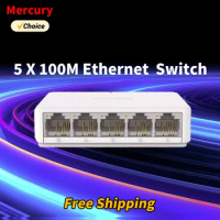 Mercury S105C Network 5-Port Mini Switch 5-Port Commercial Home Computer Network Cable Monitoring Splitter 10/100M Lan Switch