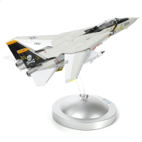 ชุดโมเดลเครื่องบินพลาสติก F-14A Tomcat, การจำลองโลหะ, พร้อมขาตั้ง, โมเดลนักสู้โลหะผสม DieCast, ฟิกเก