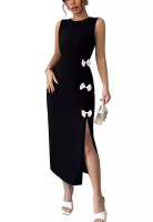 Sunnydaysweety Summer European and American style slim fit dress CA25042256BK