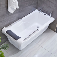 優樂悅~家用獨立式免安裝成人扶手小戶型亞克力浴缸浴盆1.2米1.5米1.7米