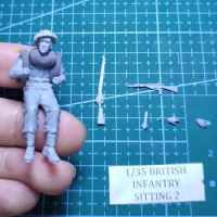 1/35 Resin Model Figure GK，British soldier , Unassembled and unpainted kit