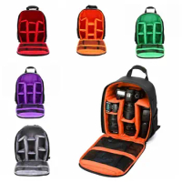Wear Resistant Small Camera Backpack Waterproof Tripod Digital Camera Storage Bag Durable Removable Camera Lens Pouch