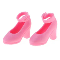 1/6 Doll Plastic High Heels Shoes for Blythe Doll Clothing Accs Pink