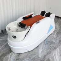 Beauty Salon Shampoo Chair Head Spa Washing Machine Bed Professional Recliner Hydrotherapy Behandelstoel Salon Equipment GY50CS