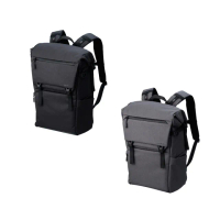 【HAKUBA】PLUS Shell CITY ROLLTOP BACKPACK 18 G05後背包 黑色/灰色