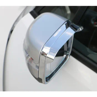 For Jeep Renegade 15-16 Car Exterior Rearview Mirror Eyebrow Decor Frame Cover Rain Shield Stickers 2Pc/Set Chrome ABS