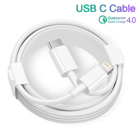 For 14 Lightning Cable PD 20W Fast Charger USB-C to ios 11 12 13 Pro Max Type C Charging Data Line Wire Cord