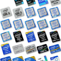 High Quality Core i5 Inside Gen 3 4 5 6 7 8 9 10 Laptop Desktop Computer CPU Label Sticker Personalized DIY Decoration