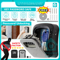 4 Digit Combination Wall Mount Key Storage Security Lock Box Homestay Guest Key Organizer Wall Mount