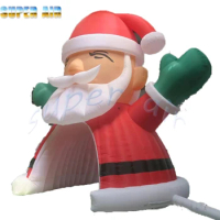 Nice quality Christmas decoration Inflatable Santa Claus arch tent for kids playing