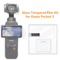 Pocket3 Tempered Glass Film Hard LCD Display Screen Lens Protector Cover for DJI Osmo Pocket 3 Handheld Gimbal Action Camera