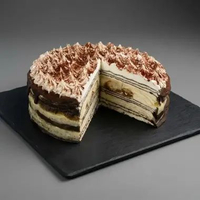 Tiramisu Mille Crepe Slice