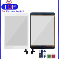 MNAZ New Touch Screen Panel For iPad Mini 1 Mini 2 A1432 A1454 A1455 A1489 A1490 A149 Touch Screen Digitizer Sensor + IC Chip