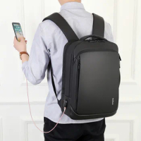 Best Professional Men Business Backpack Travel Waterproof Slim Laptop Backpack School Bag Office Men Backpack Bag Leather