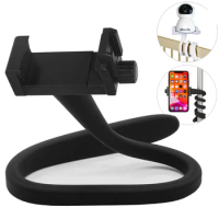 Universal Baby Monitor Holder, Flexible Silicon Clip Clamp Mobile Phone Stand, Ideal IP Camera Mount, Hole-Free Crib Cradle Rod
