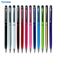 2000pcs/lot 2 In 1 Ball Point Stylus Touch Pen for iPad Itouch iPhone 13 12 11 Xs Max XR X For Cellphone Tablet PC Colorful Gift