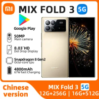 Xiaomi MIX FOLD 3 5G Android 8.03inch RAM 12GB ROM 256GB Qualcomm Snapdragon8 Gen2 4800mAh Used Phone