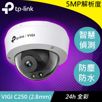 TP-LINK VIGI C250 (2.8mm) VIGI 5MP 全彩球型網路監控攝影機
