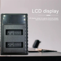 EN-EL23 LCD USB Dual Battery Charger for Nikon COOLPIX B700 P900S P900 P610S P610 P600 S810C Camera