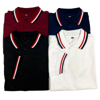 SNSTORE899 - Kaos tshirt wangki polos 3list pria wanita lengan pendek berkerah 2 kancing