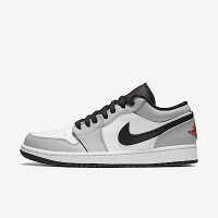 Nike Air Jordan 1 Low [553558-030] 男 休閒鞋 喬丹 低筒 黑紅頭 皮革 AJ1 灰白