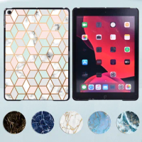 Tablet Hard Shell Cover for IPad 9th 8th 7th Gen 10.2"/6th 5th /Mini 1 2 3 4 5 /Ipad 2 3 4 iPad Case with Marble Geometry Theme