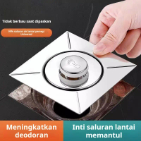 Inti penghilang bau saluran pembuangan lantai yang dioperasikan dengan kaki, penutup saluran pembuan